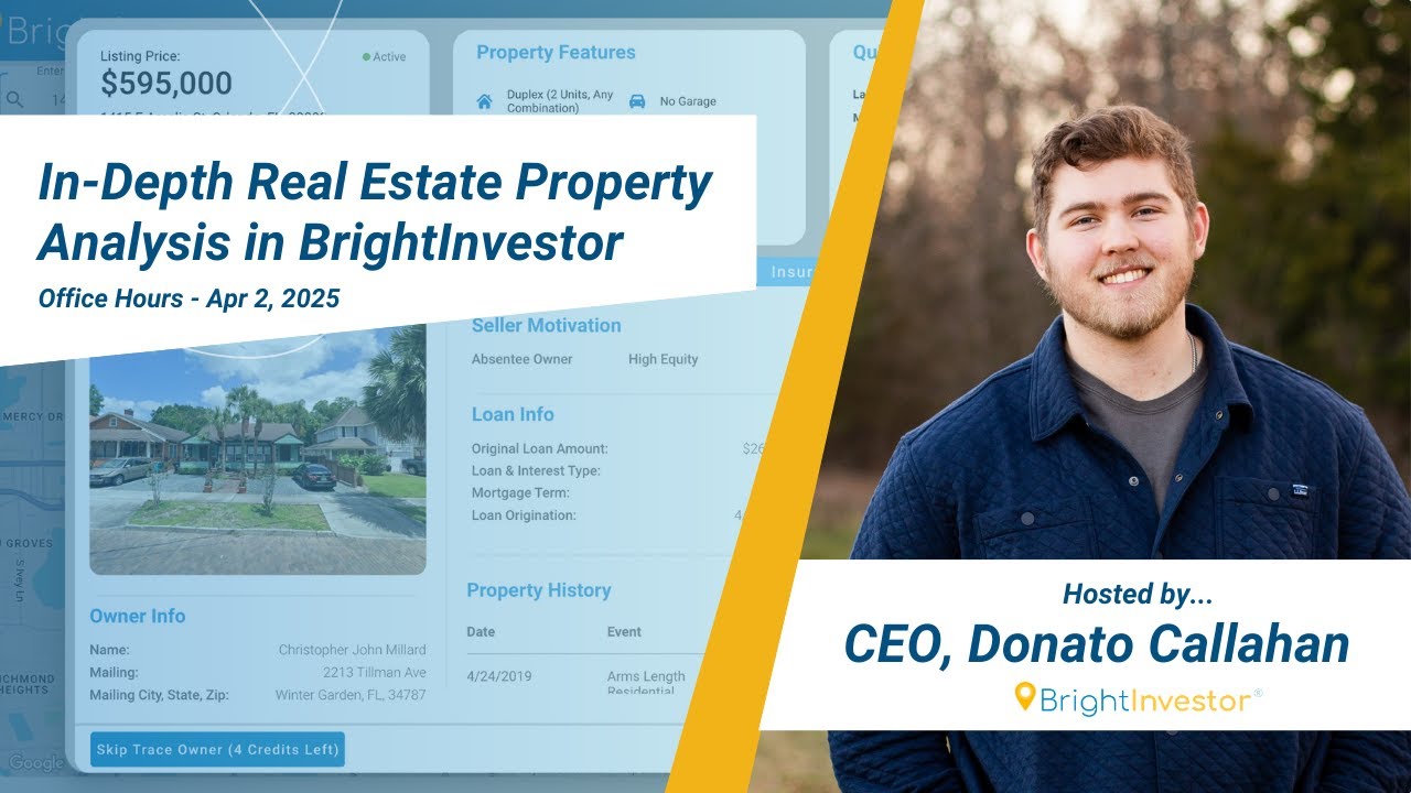 In-Depth Real Estate Property Analysis in BrightInvestor