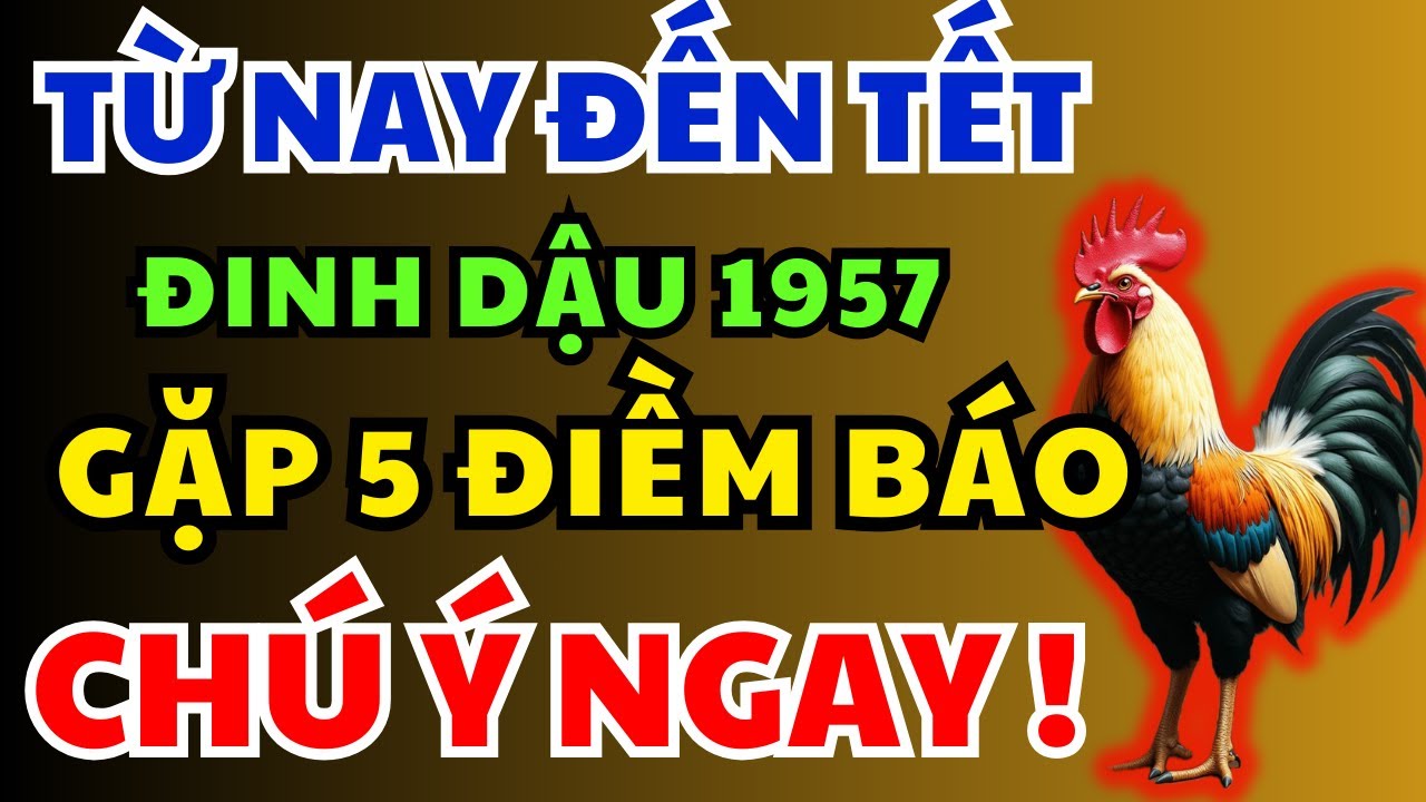 Chỉ Tôi Dám Nói Từ Nay Đến Tết 2026, Tuổi Đinh Dậu 1957 có 5 Biến lớn Chắc Chắn Xảy Ra!