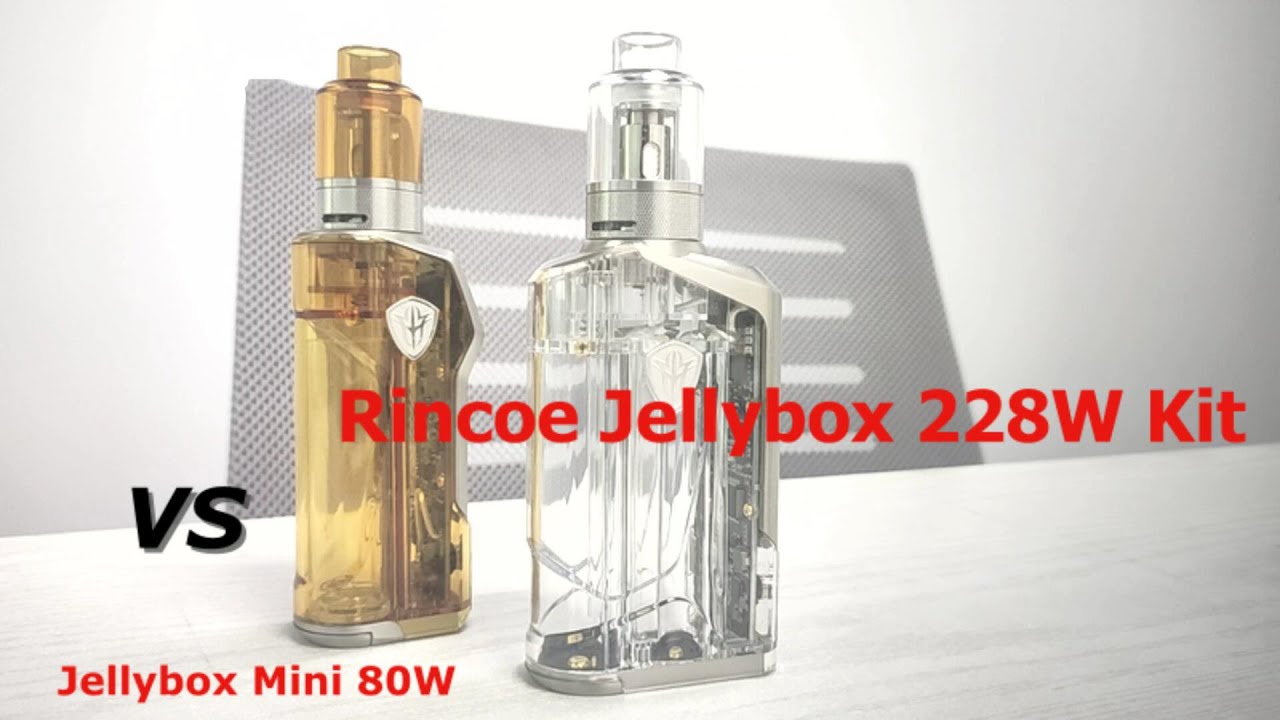 Rincoe Jellybox 228W Kit VS Jellybox Mini 80W Kit/Transparent PC Cover