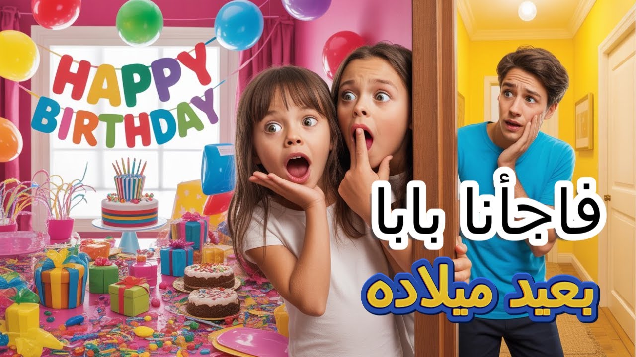 فاجأنا بابا بعيد ميلاده🥳عملنا له حفلة وزينة😍 وجبناله هدايا كتير حلوة ورقصنا مع بعض