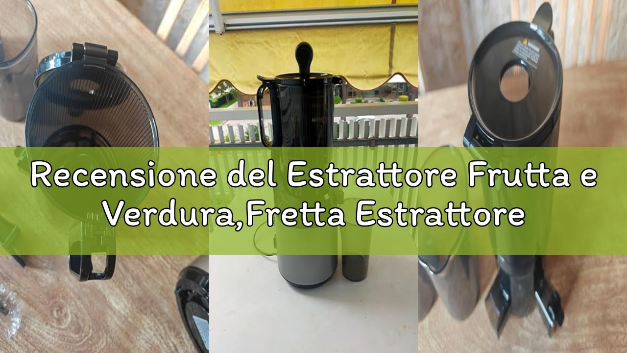 Recensione del Estrattore Frutta e Verdura,Fretta Estrattore di succo con apertura di 135mm,Capacità