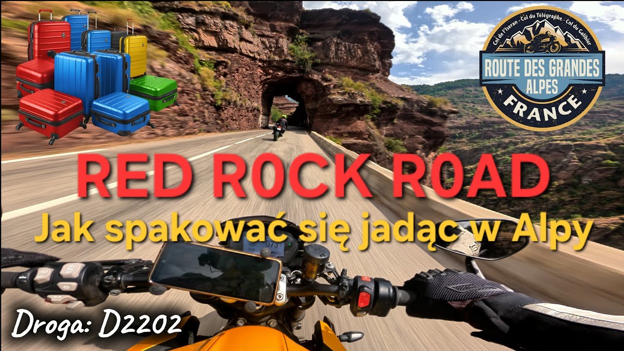 Jak spakować się na wyjazd motocyklem w Alpy - Red Rock Road – Najbardziej Czerwona Droga Francji