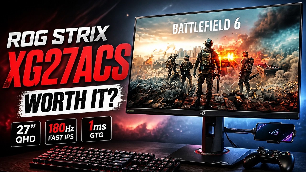 Battlefield 6 выглядит просто потрясающе на этом мониторе! Обзор ROG Strix XG27ACS!