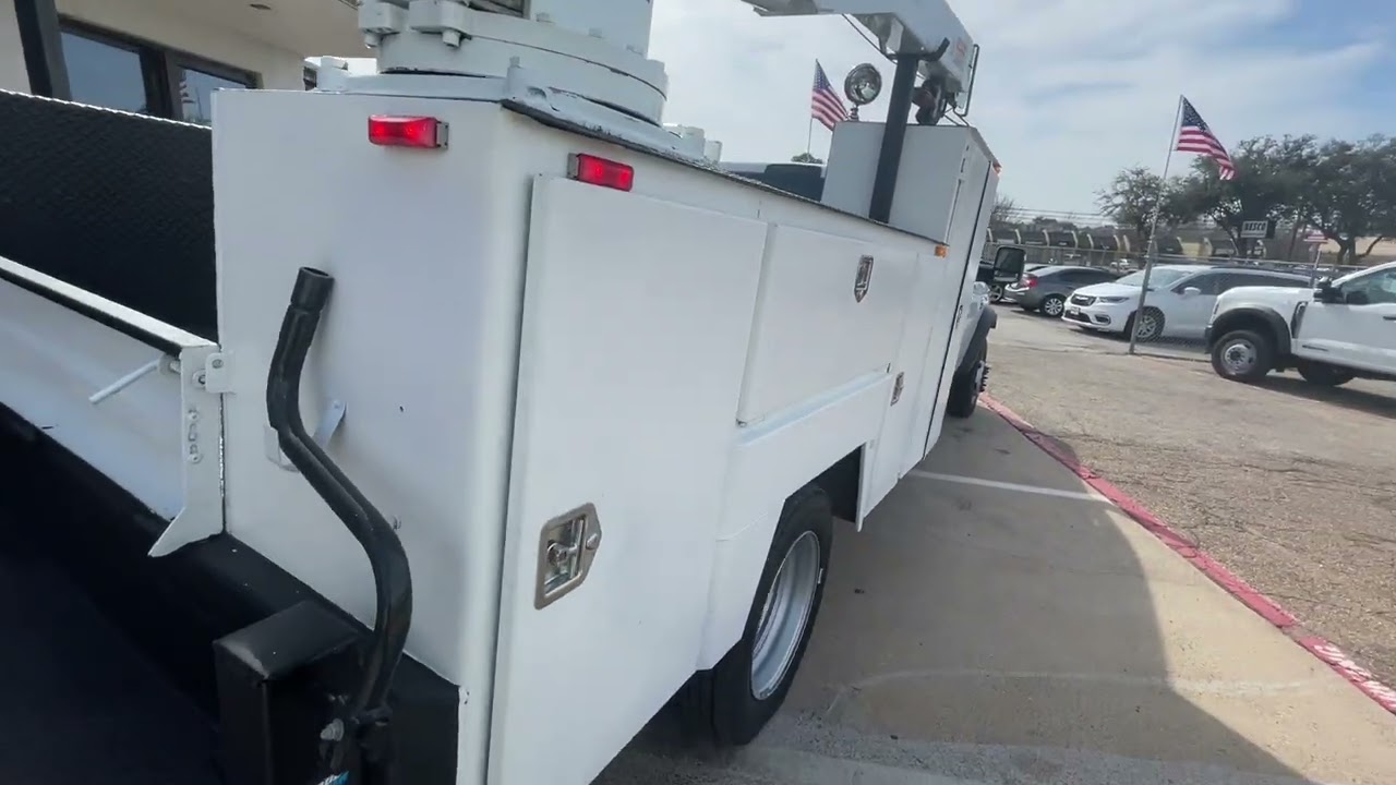STOCK 26861 2024 RAM 5500 4X4 DIESEL 5000lb CRANE TRUCK  -VIDEO WALK AROUND