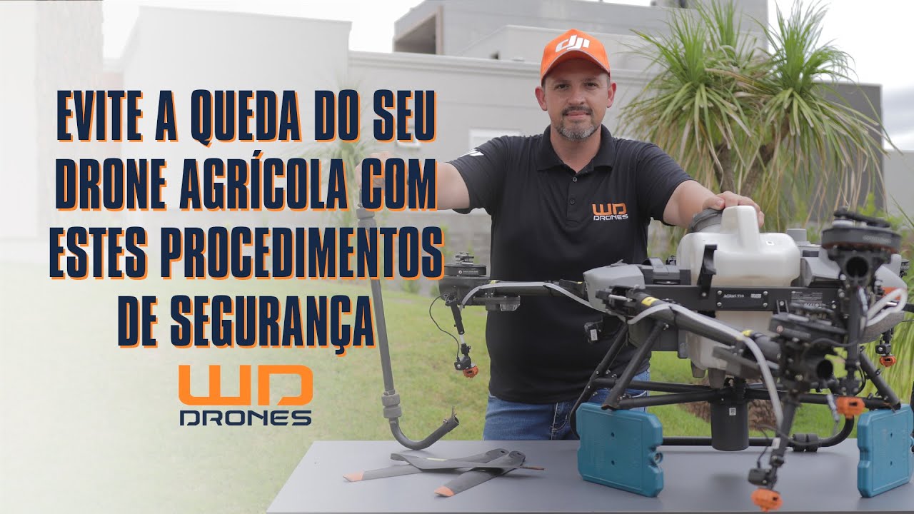 Evite a queda do seu Drone Agrícola de Pulverização DJI com estes procedimentos de segurança