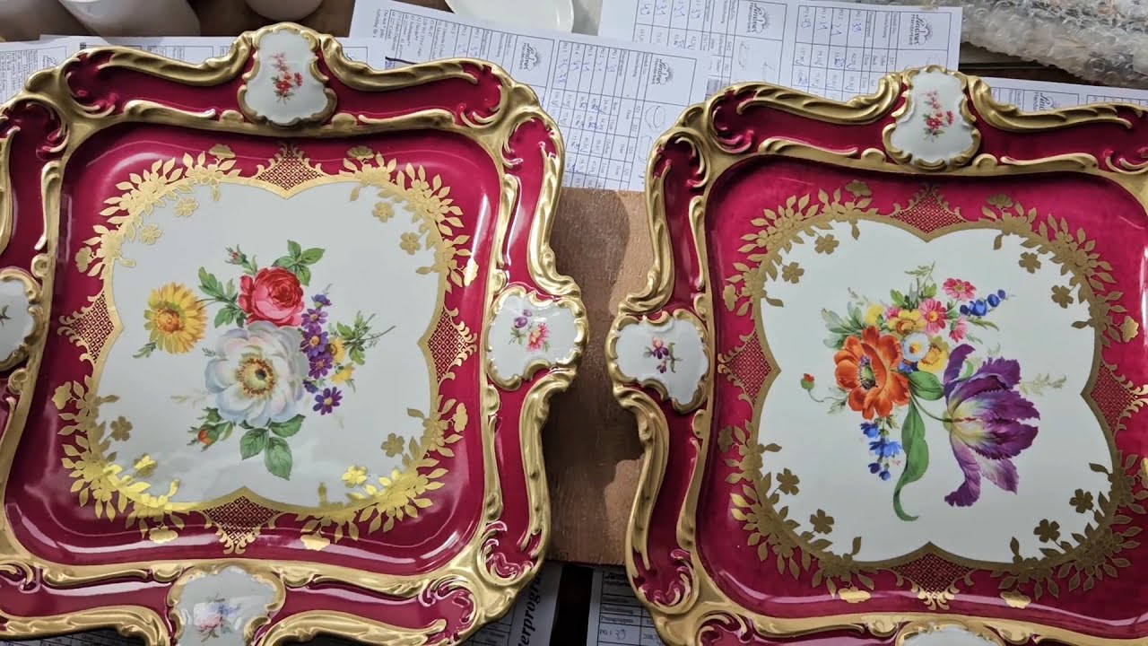 gildening purple porcelain from Lindner