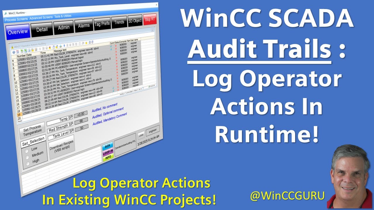 WinCC SCADA : Logging User Actions In Runtime - SCRIPTING OPTIONAL*
