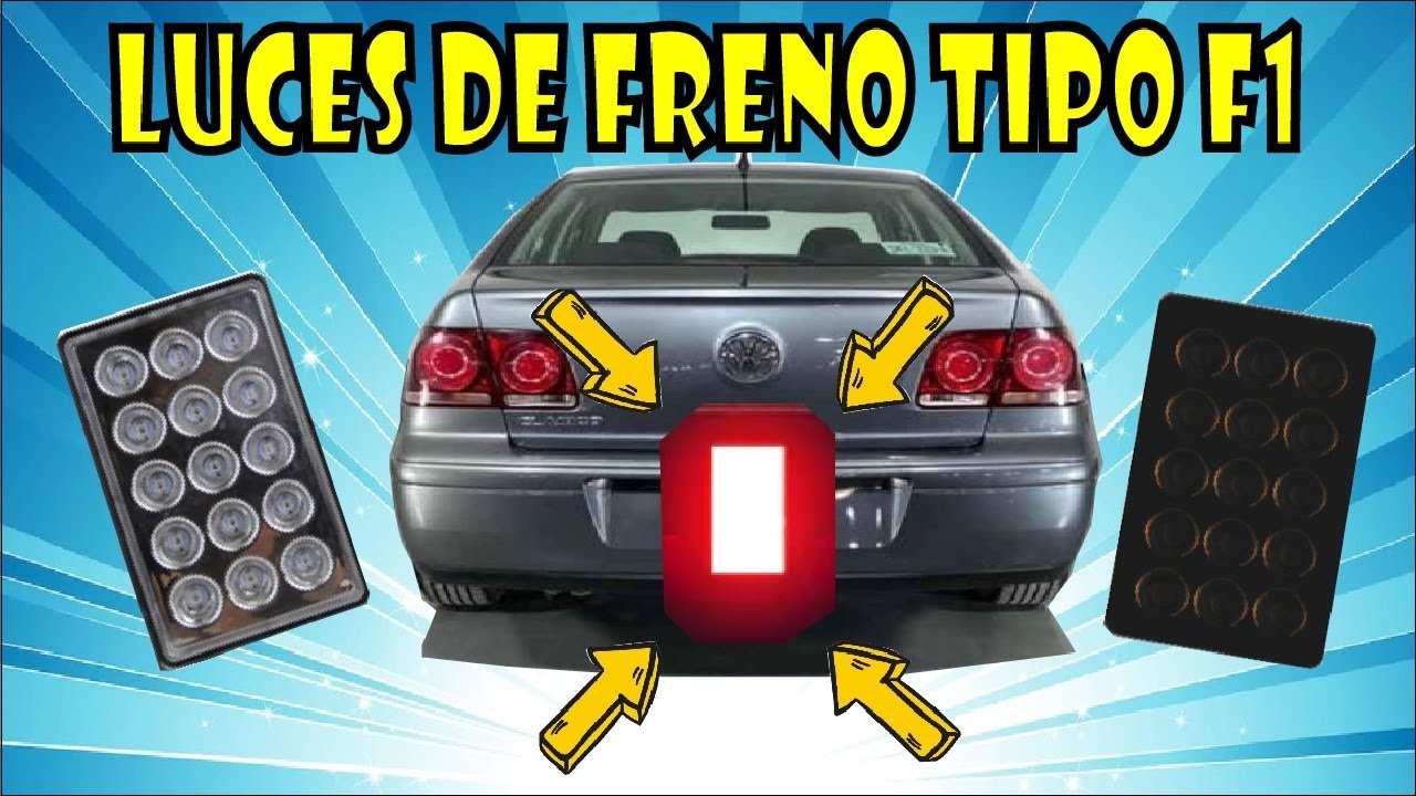 🥇 COMO INSTALAR LUCES TIPO FORMULA 1 🥇 F1 🥇JETTA CLASICO 🥇LUCES DE FRENO ESTROBO FORMULA UNO 🥇