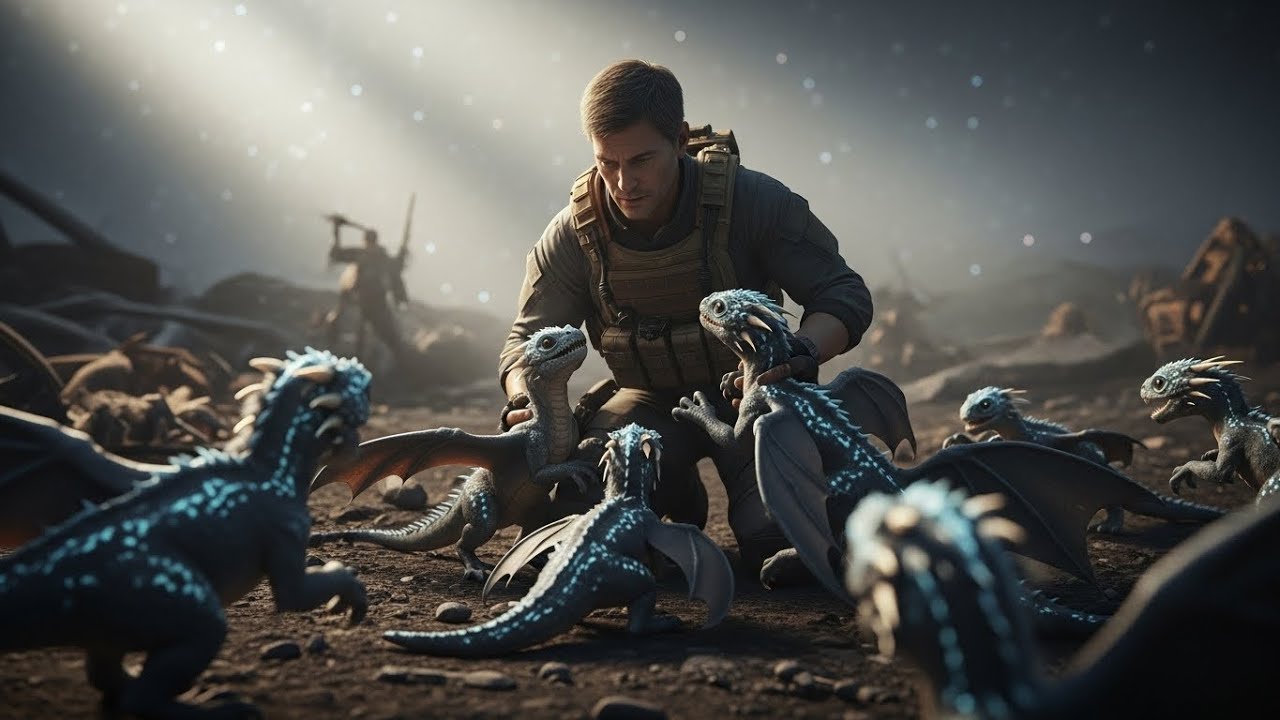 Retired Earth Soldier Finds 8 Baby Dragons Fighting for Their Lives — What He Did Next Altered Ev