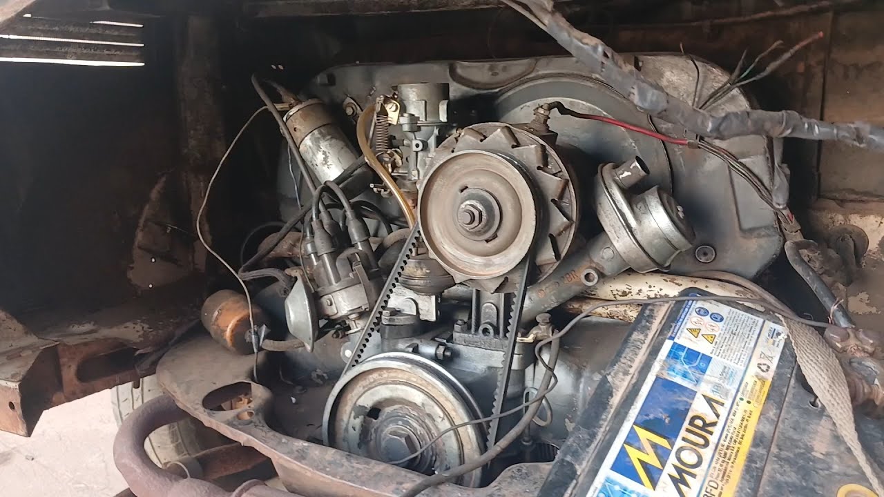 como tirar motor de partida da Kombi