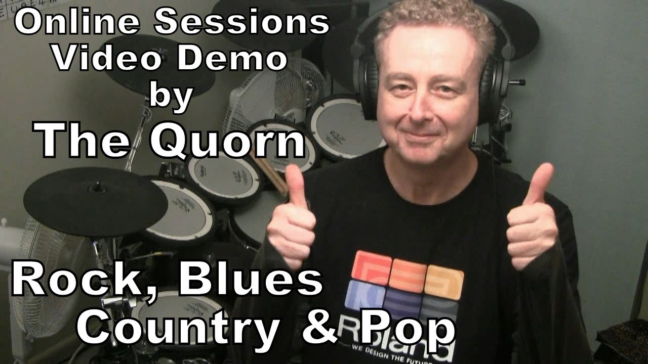 Online Session Drumming Video Demo: Rock,  Blues,  Country and Pop Rock.