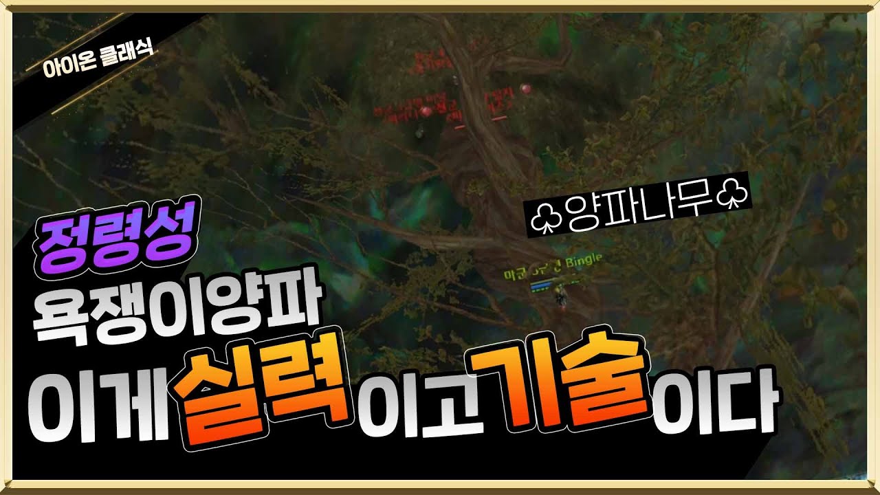 아이온 클래식 욕쟁이양파 정령성 이게 실력이고 기술이다
