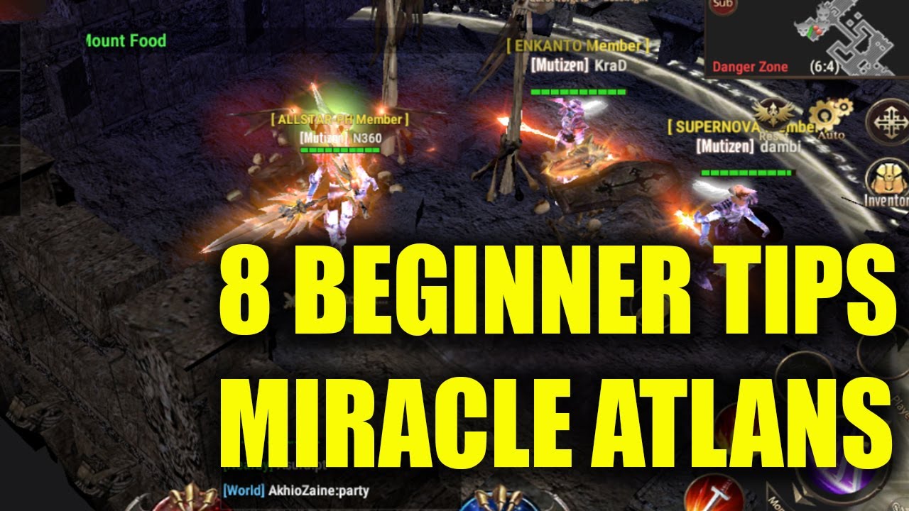 8 TIPS FOR BEGINNERS - MIRACLE ATLANS MU
