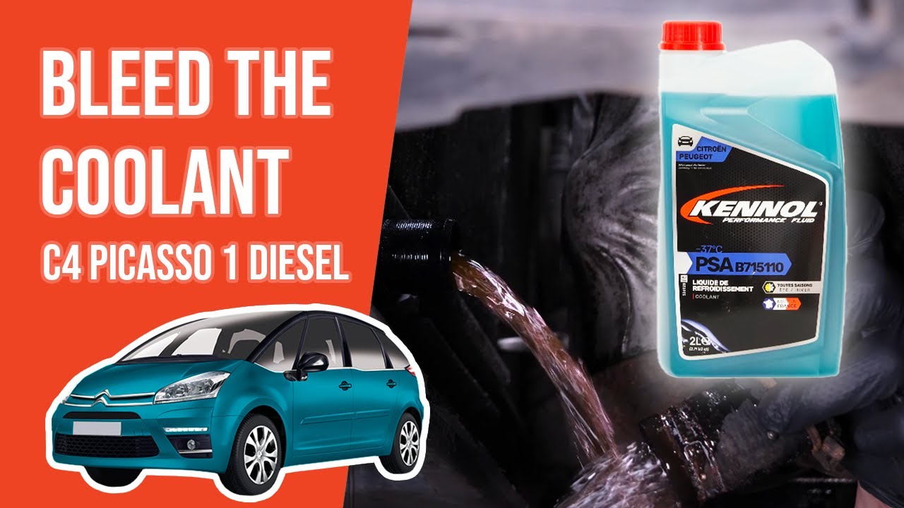 How to bleed the coolant C4 Picasso mk 1 1.6 HDI 🚗