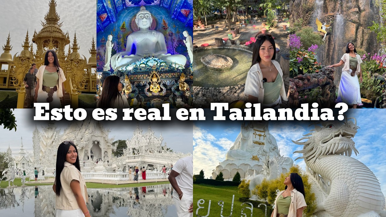 Estos templos NO parecen reales | Chiang Rai, Tailandia