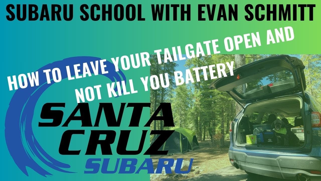 How to leave your power tailgate open and not kill your battery.