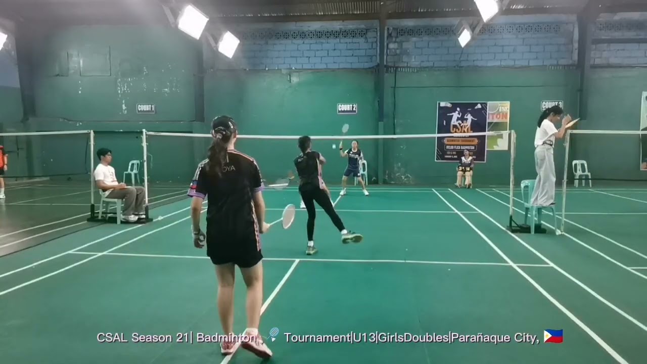 🏸 Tournament |Girls Doubles ✨ 13U |Game 1|Parañaque City 🇵🇭