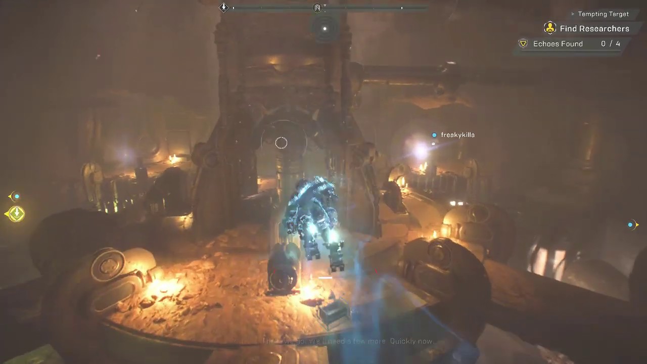 Anthem Find Rune Collectible Increase Arcanist Loyalty Tempting Target Tunnel