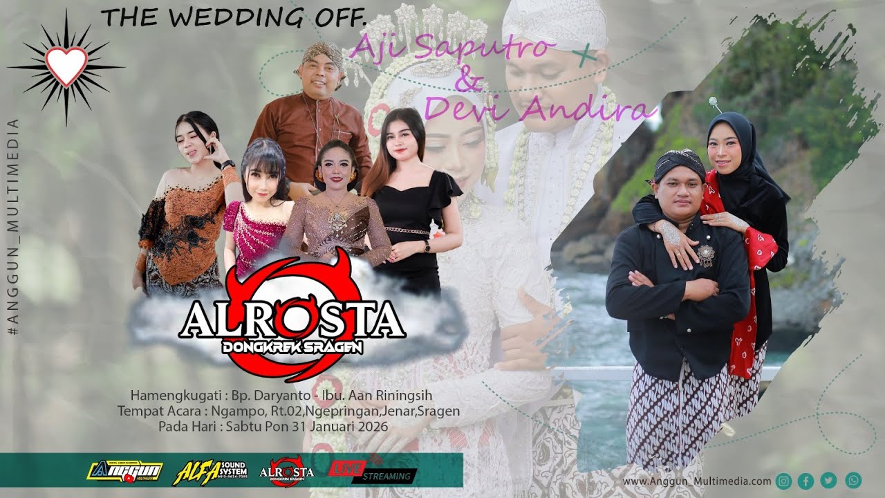 Live ALROSTA DONGKREK // Wedding AJI & DEVI // ALFA AUDIO JILID 3 // ANGGUN Streaming