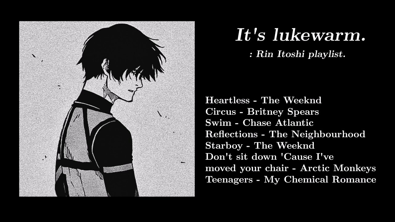 It's lukewarm. : Rin Itoshi playlist