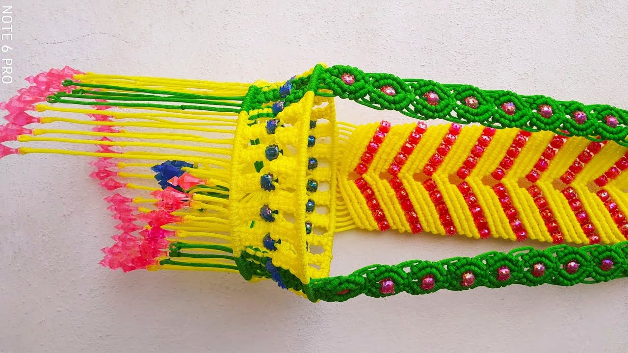 Macrame New Design Teddy Jhula / Jhumar Tutorial In Hindi || Full HD Part