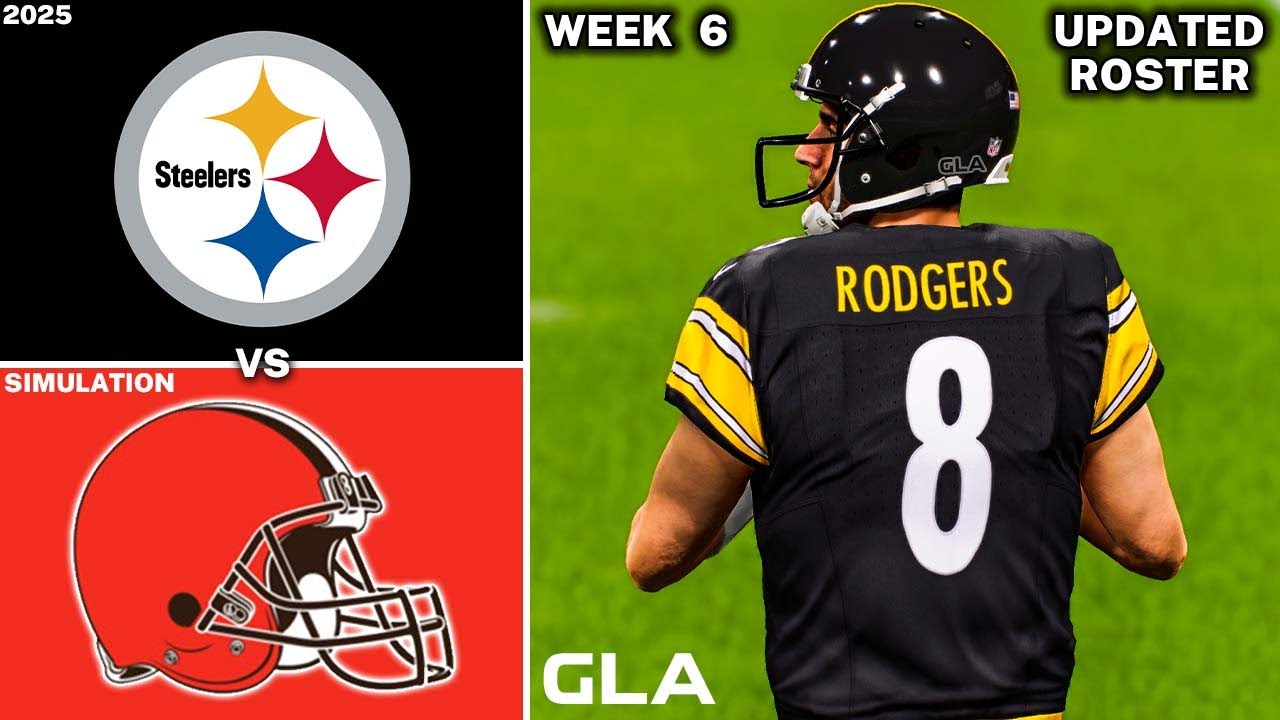 Steelers vs. Browns | Week 6 Simulation | 2025 - 2026 Updated Rosters | Madden 25 PS5