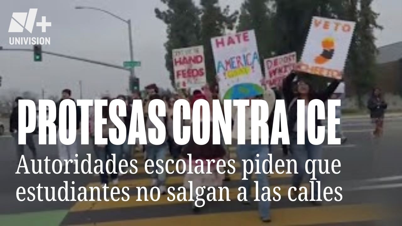 Autoridades piden que estudiantes permanezcan en escuelas tras protestas contra ICE
