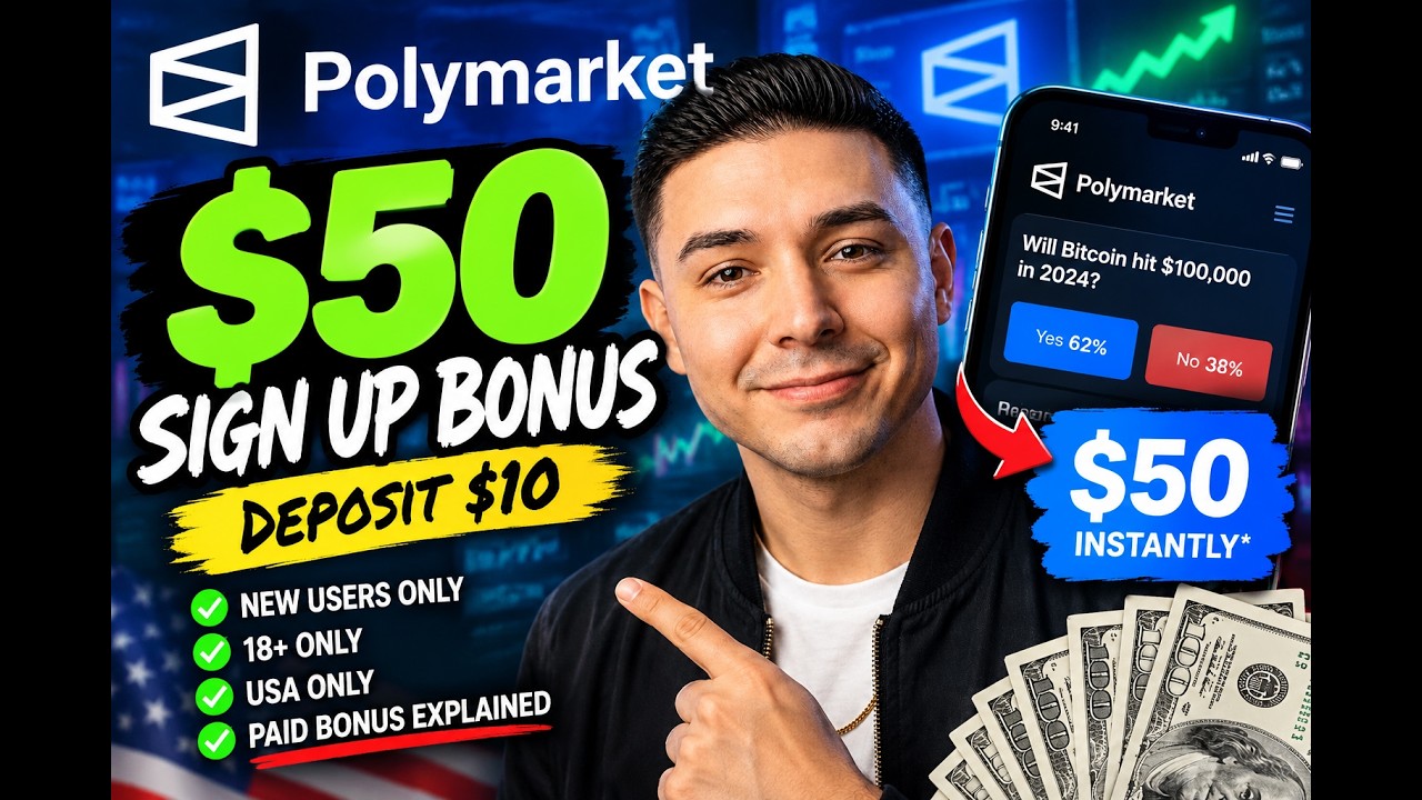 Polymarket $50 Bonus: Deposit $10 & Get $50 FREE (Step-by-Step)