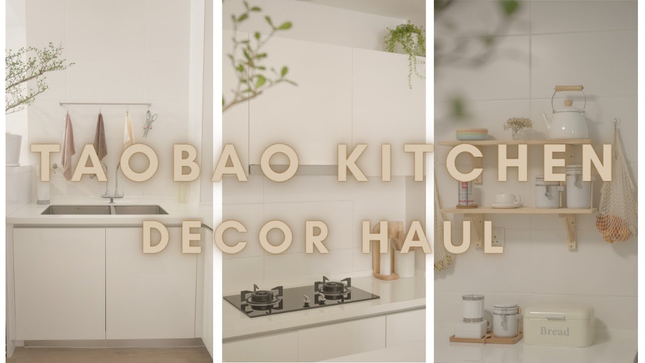 淘宝开箱厨房用具 2021 | 厨房小改造 | taobao kitchen decor haul | Kitchen mini makeover | slow living silent vlog
