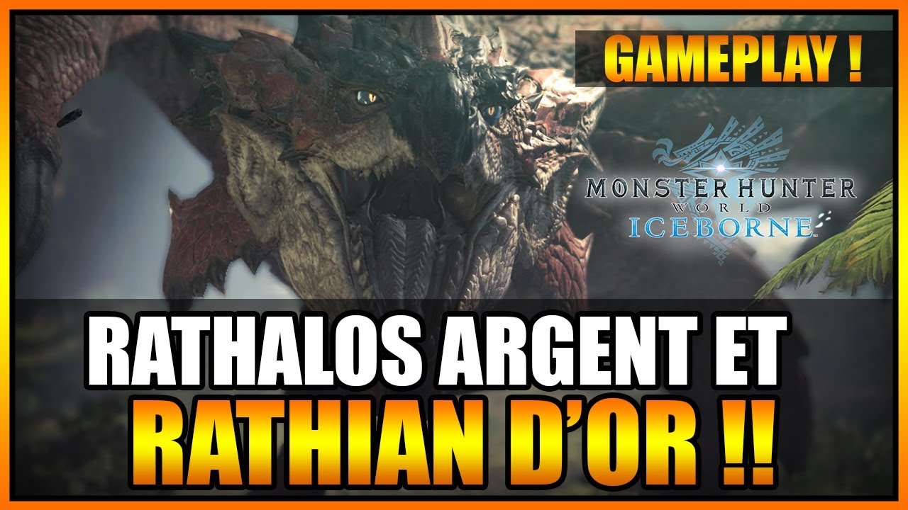 GAMEPLAY - JE CHASSE UN RATHALOS ARGENT ET RATHIAN D'OR - MONSTER HUNTER WORLD ICEBORNE - FR