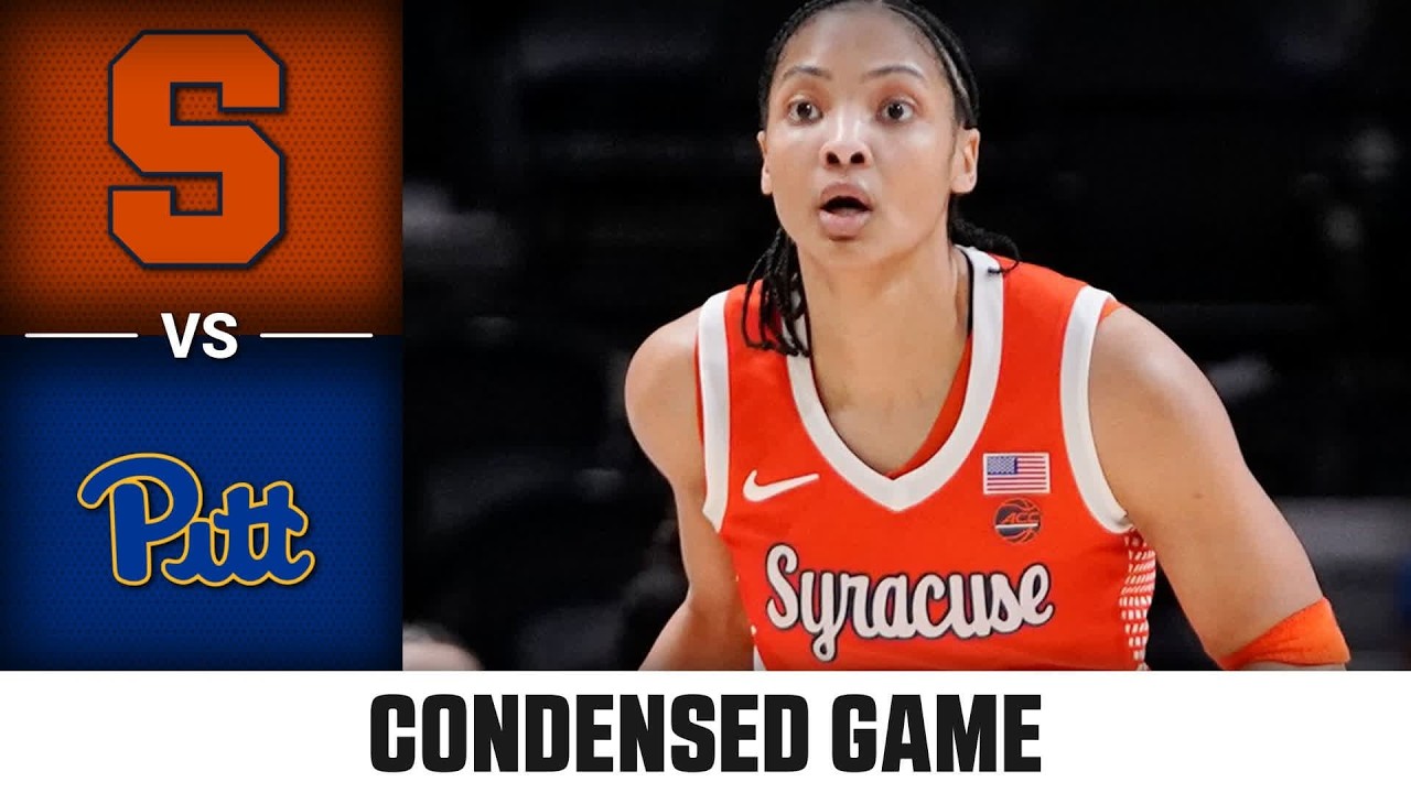Syracuse vs. Pitt Condensed Game | 2025-26 ACC Women's Basketball