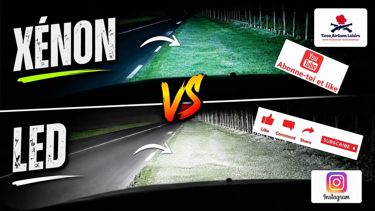 Led vs Xénon D1S Peugeot 407 Coupé By TLB