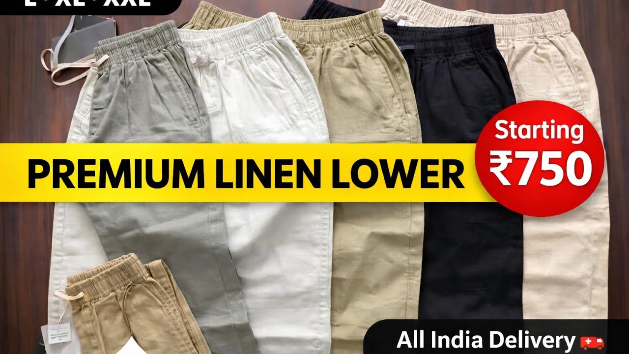 Leufort Linen Lower | Premium Straight Fit Cotton Linen Pant | Best Summer Lower India 🇮🇳
