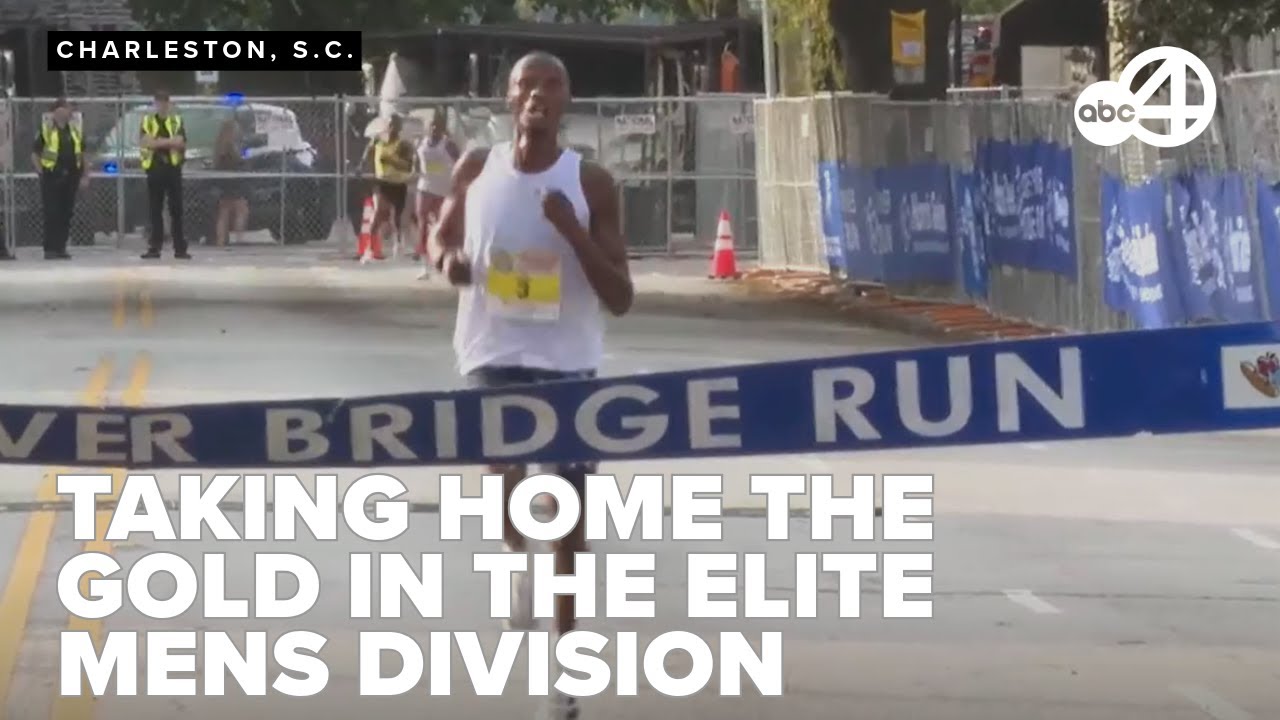 Peter Njeru is the winner of the 2025 Cooper River Bridge Run elite male division
