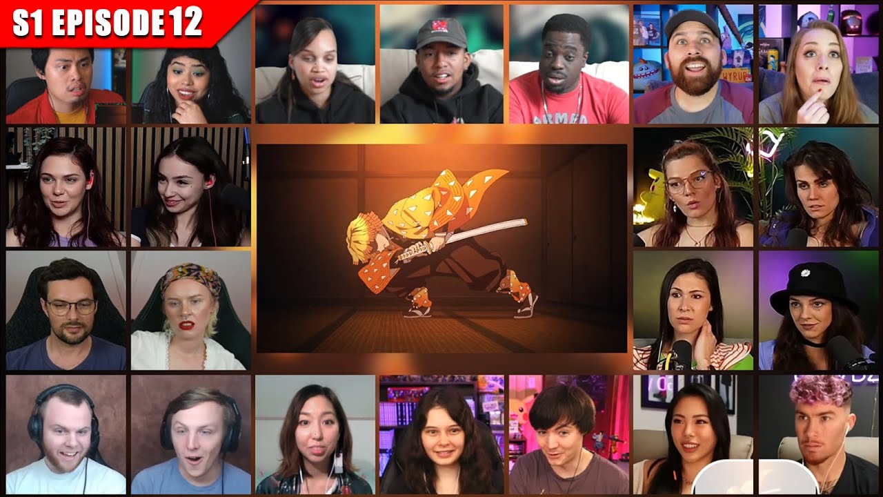 [Full Episode] Demon Slayer: Kimetsu no Yaiba Season 1 Episode 12 Reaction Mashup | 鬼滅の刃
