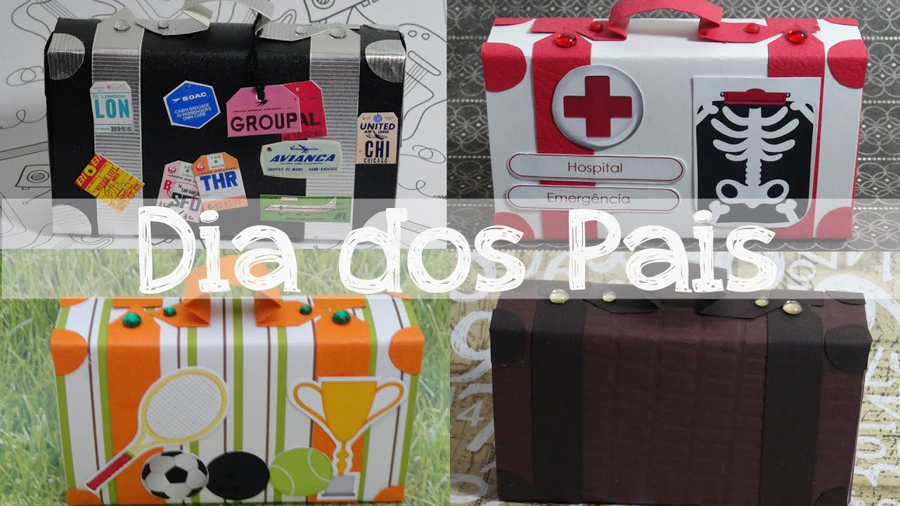 Dia dos Pais (Maleta Profissão feita de caixa de fósforo) - Cafôfu Ateliê de Arte