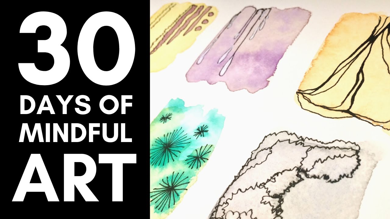 Easy Watercolor Doodles for Beginners | 30 Day Art Challenge
