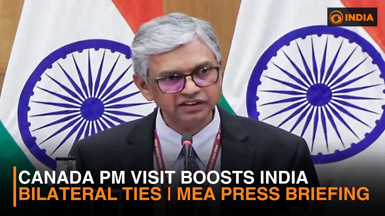 Mark Carney&rsquo;s First Official Visit to India 2026 | MEA Press Briefing