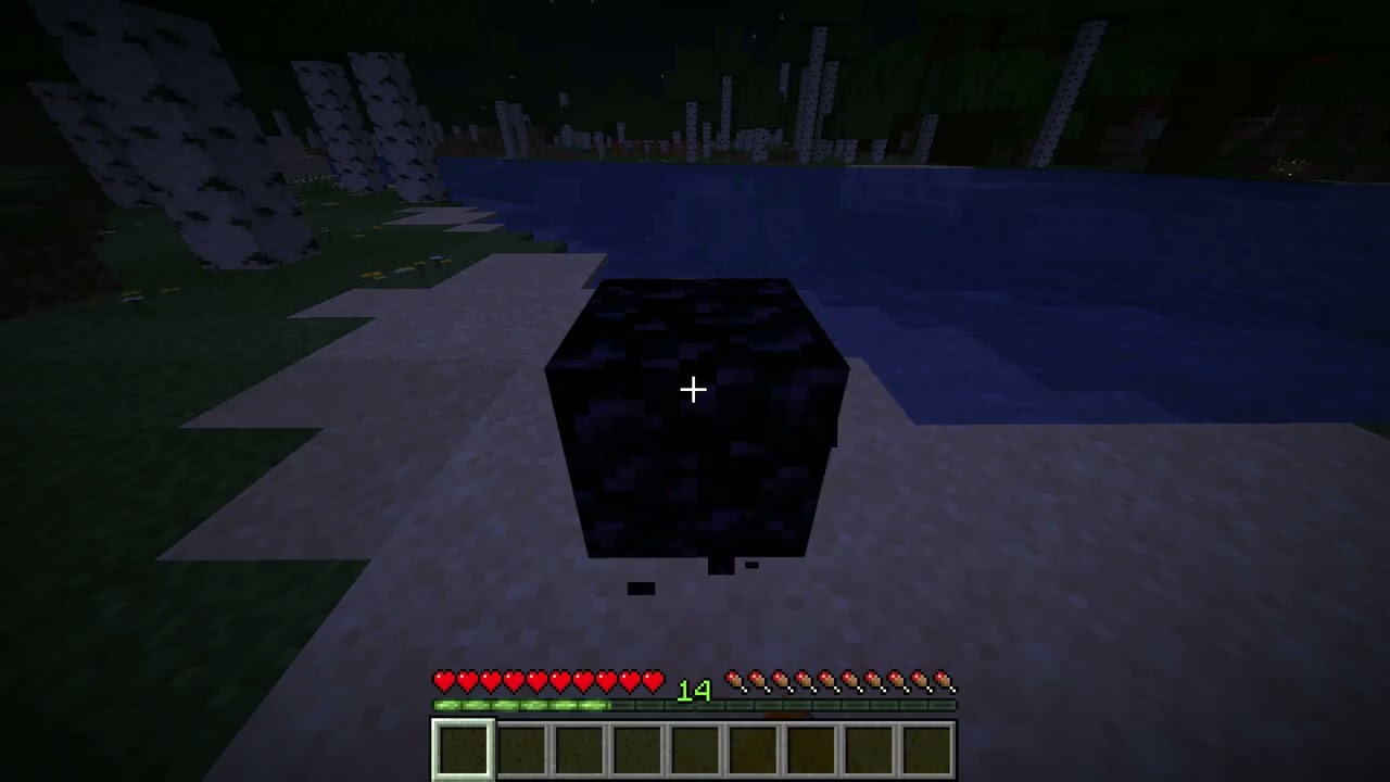 I broke obsidian with my hand in Minecraft's survival mode