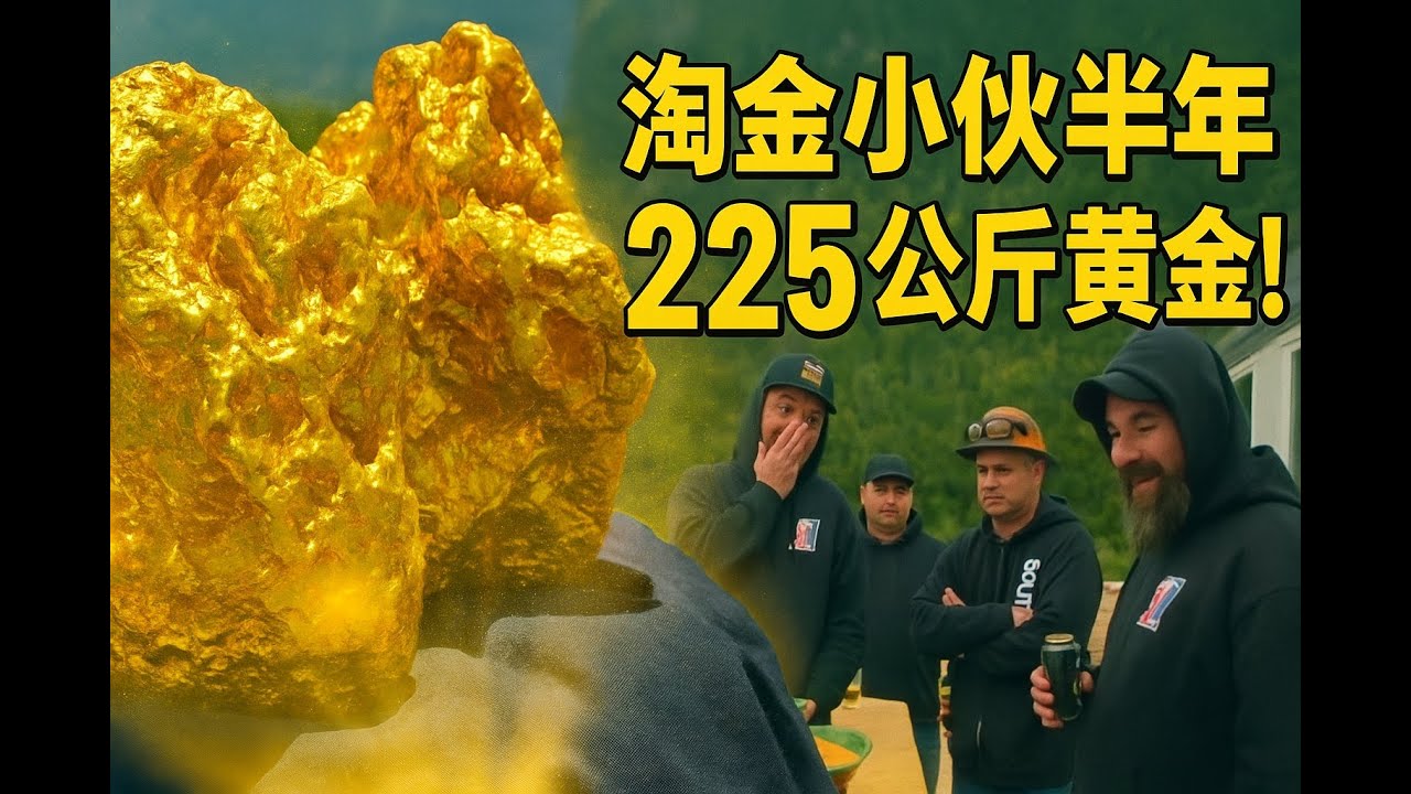 《大淘金》第十季~完整版：淘金小伙半年挖到225公斤黄金。。。。。。