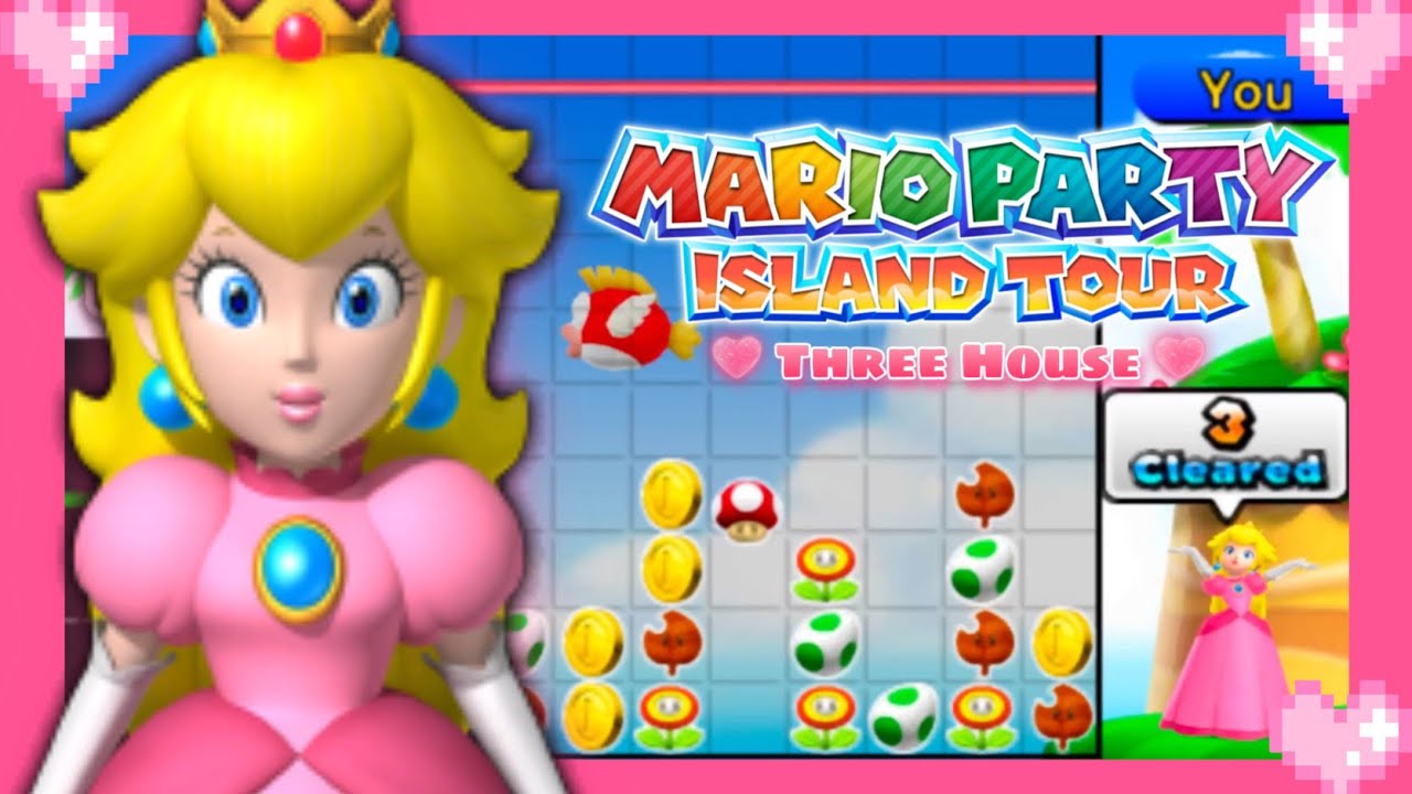 💗 Mario Party Island Tour (Three House) Peach gameplay 💗