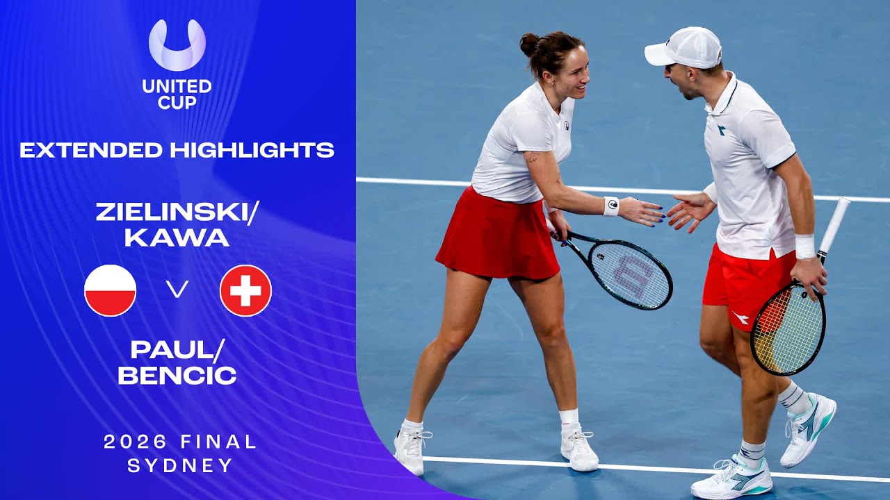 Zielinski/Kawa v Paul/Bencic Extended Highlights | United Cup 2026 Final