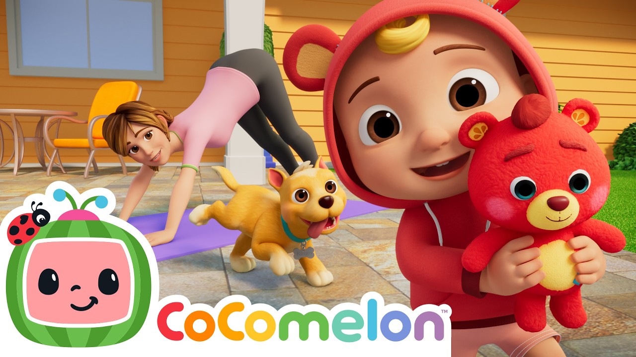 Teddy Bear Teddy Bear Yoga Class | Mommy and Me | CoComelon Nursery Rhymes and Kids Songs