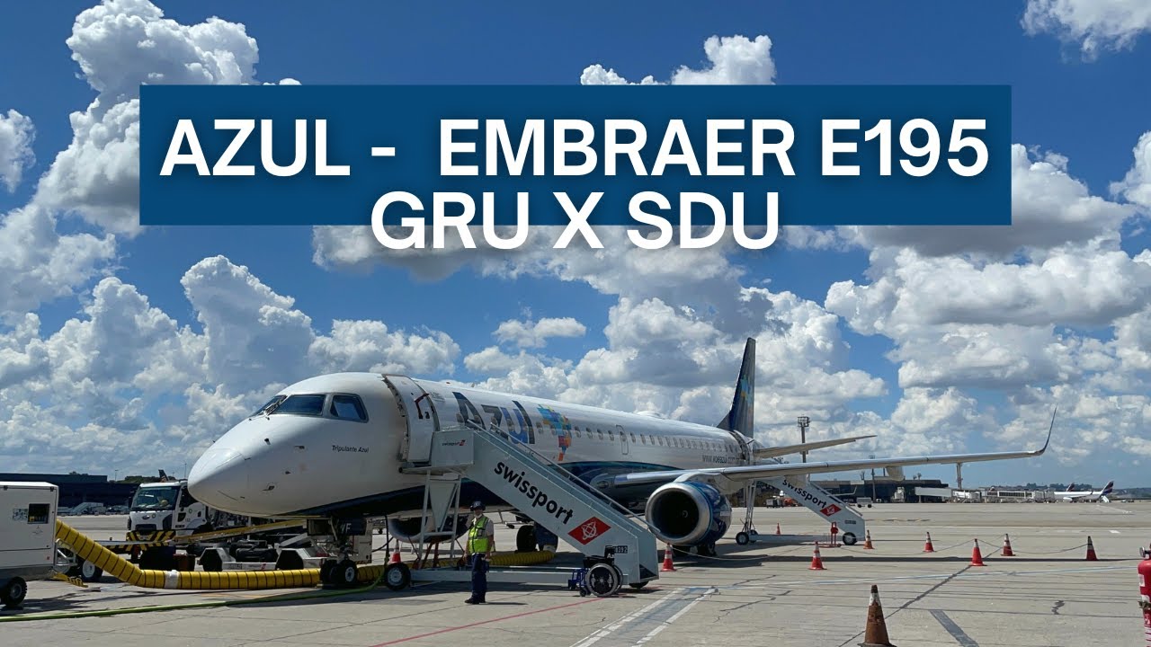 TRIP REPORT | Azul Linhas Aéreas - Embraer E195 - SP - Guarulhos (GRU) to Rio (SDU) | Espaço Azul