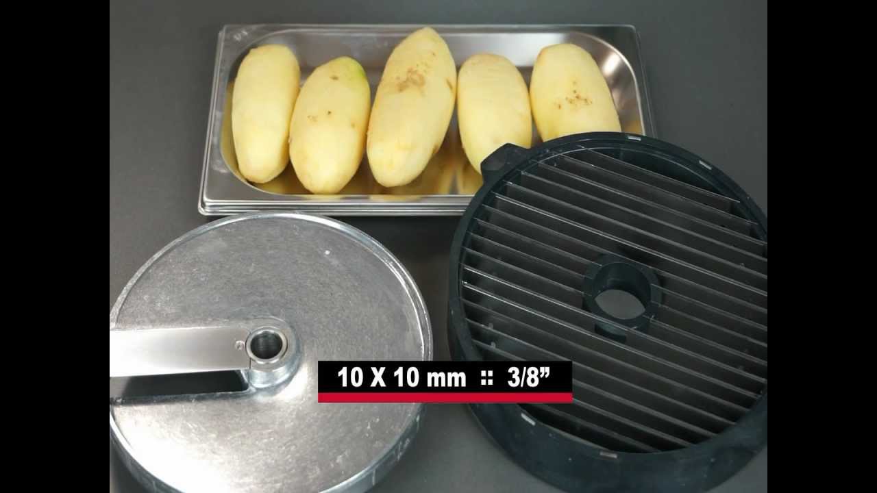 Combining french fry grid and slicing discs to get french fries with CA-301