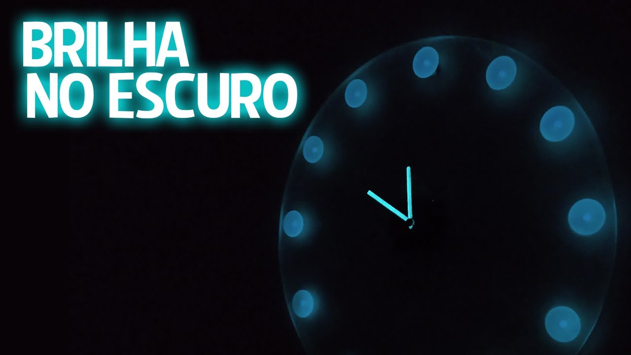 Aprenda a fazer o incrível relógio que brilha a noite toda! Passo a passo!