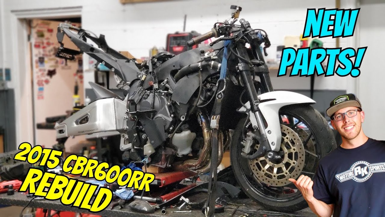 Rebuilding a WRECKED 2015 Honda CBR 600RR (Part 2 New Parts!)