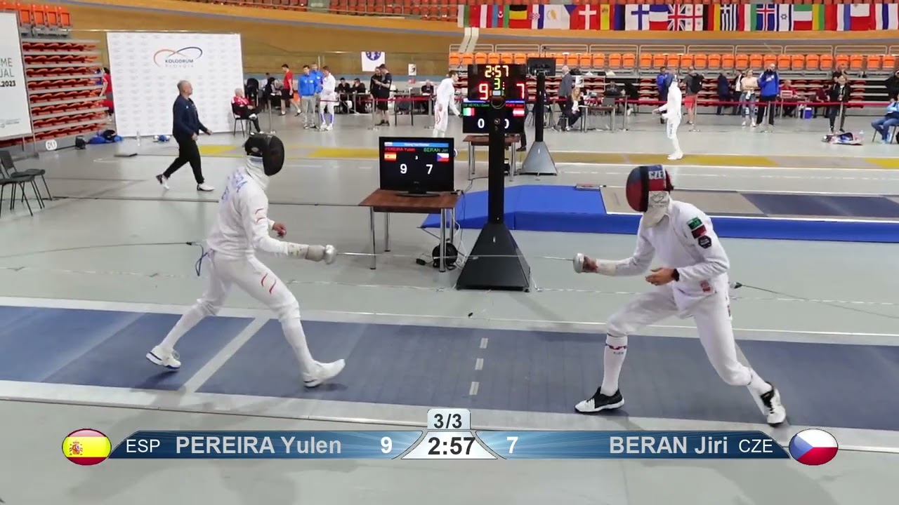 2023 1449 T64 02 M E Individual Plovdiv BUL ZCH BLUE BERAN CZE vs PEREIRA ESP