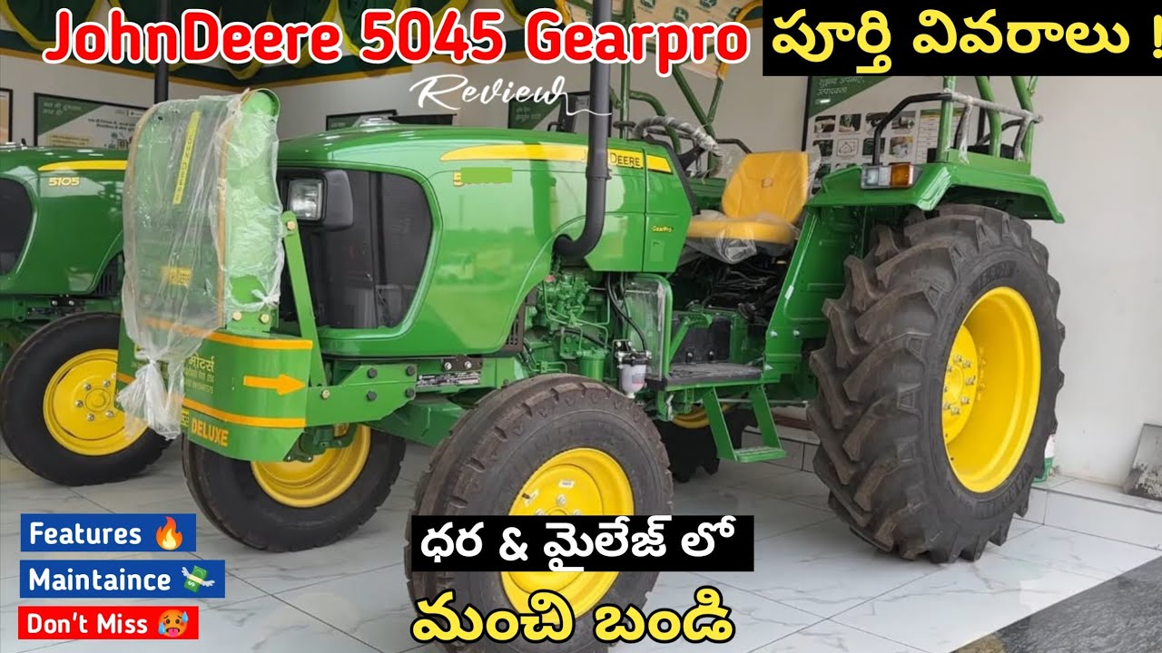 JohnDeere 5045 GearPro Tractor Full Review || Newly Launched Tractor Review in Telugu #5045 #review 