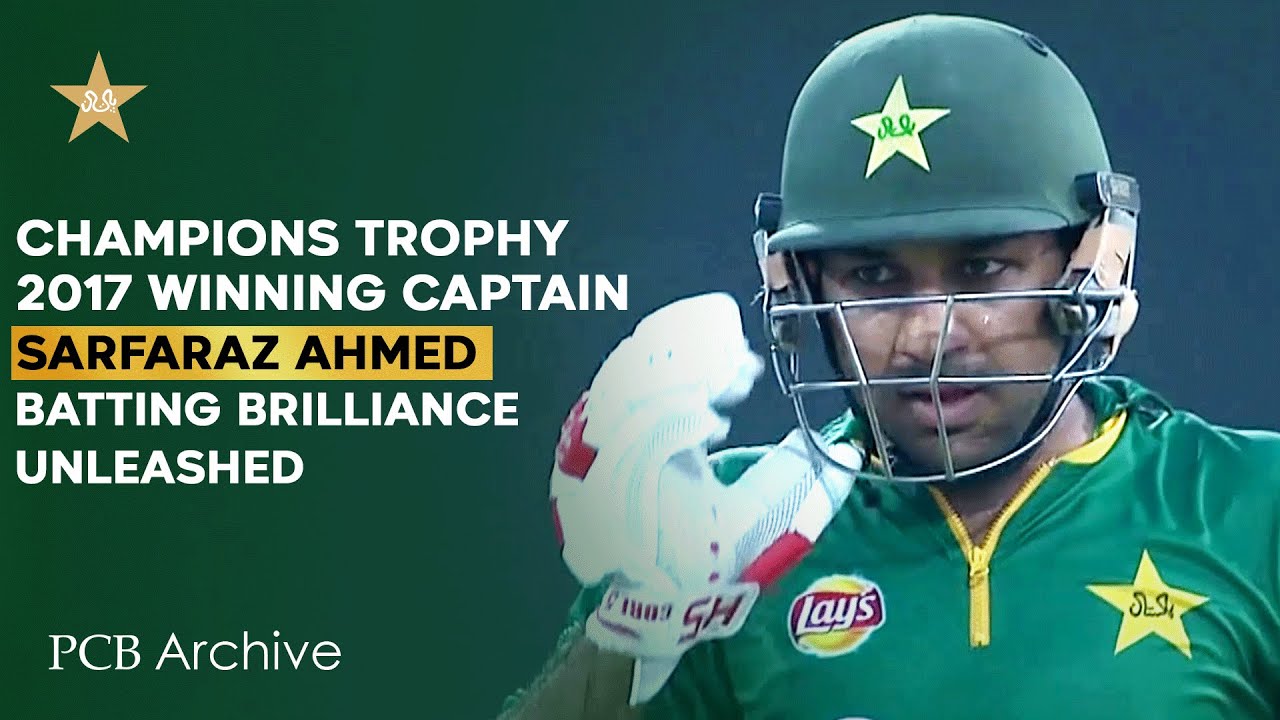 Champions Trophy 2017 Winning Captain Sarfaraz Ahmed's Batting Brilliance Unleashed 🌟